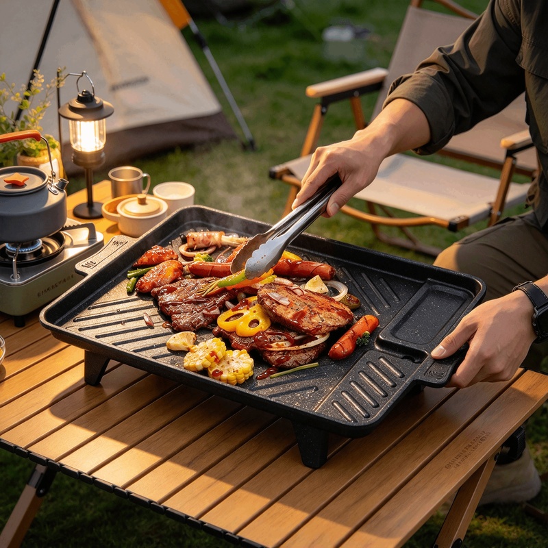 Camping Hiking Cooking - Plaque de cuisson portable de style