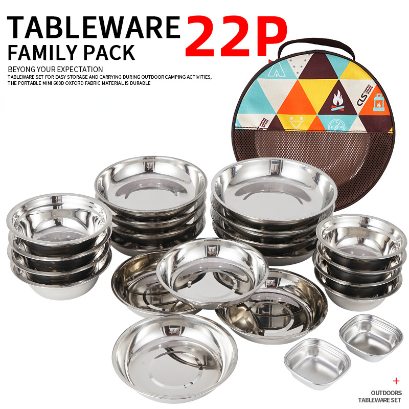 Camping Cooking Dining Set - Nouvel ensemble de vaisselle de camping