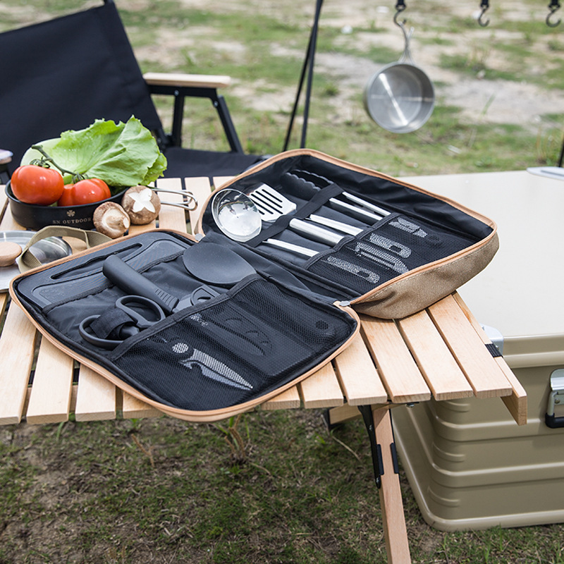 Ensemble de 8 ustensiles de cu - Camping Cooking Organizer avis et prix