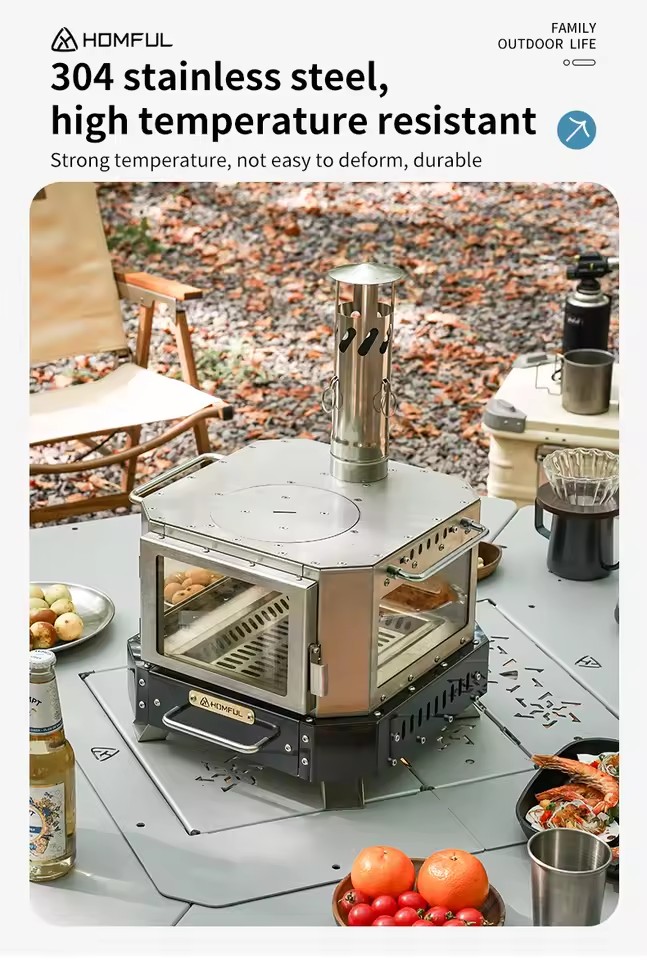 Poêle à bois portable HOMFUL p - Camping Hiking Cooking avis et prix