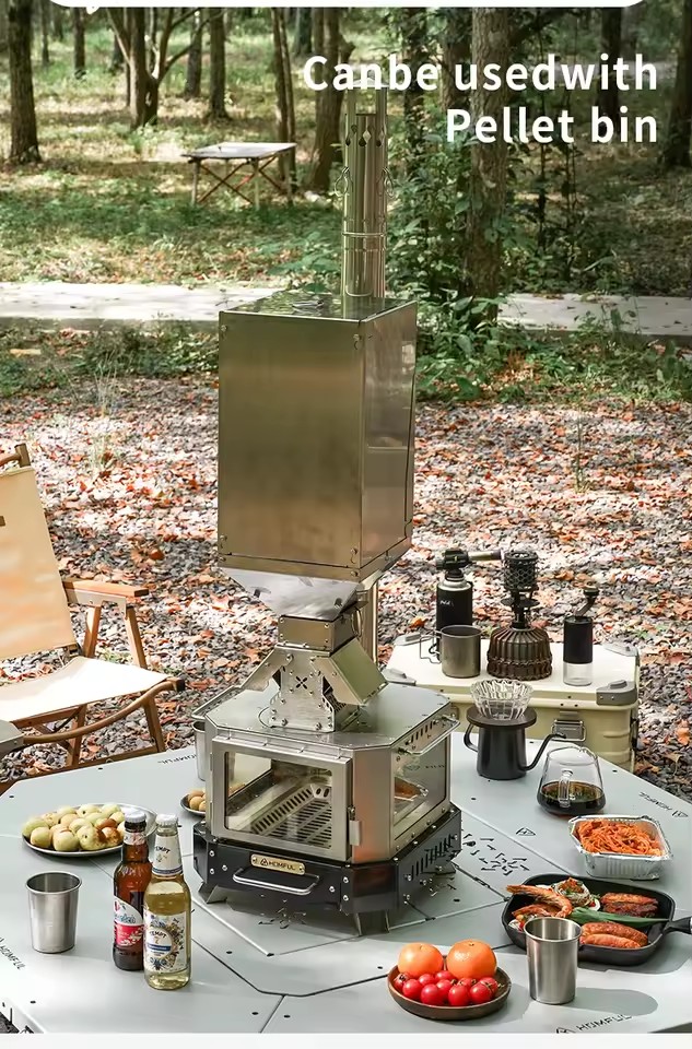 Poêle à bois portable HOMFUL p - Camping Hiking Cooking avis et prix