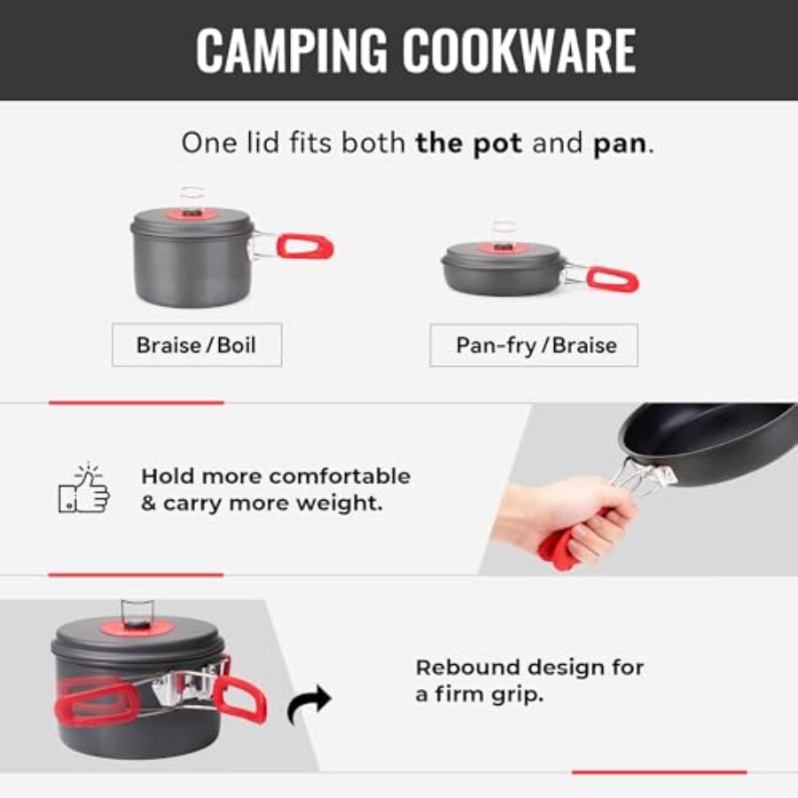 Ensemble de cuisine de camping - Camping Hiking Cooking avis et prix