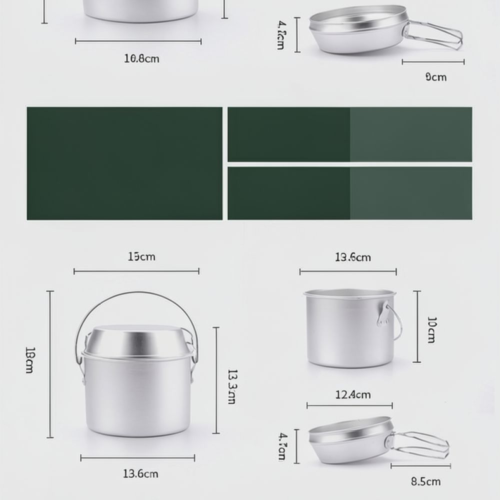 Batterie de cuisine en alumini - Camping Cooking Dining Set avis et prix