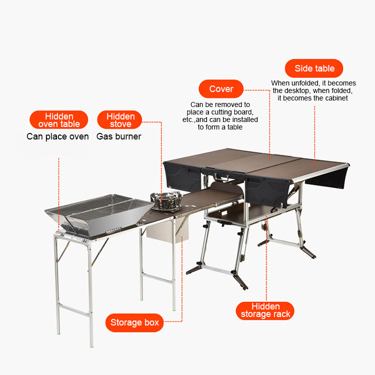 Cuisine mobile portable pour l - Quality Camping Cooking Set avis et prix