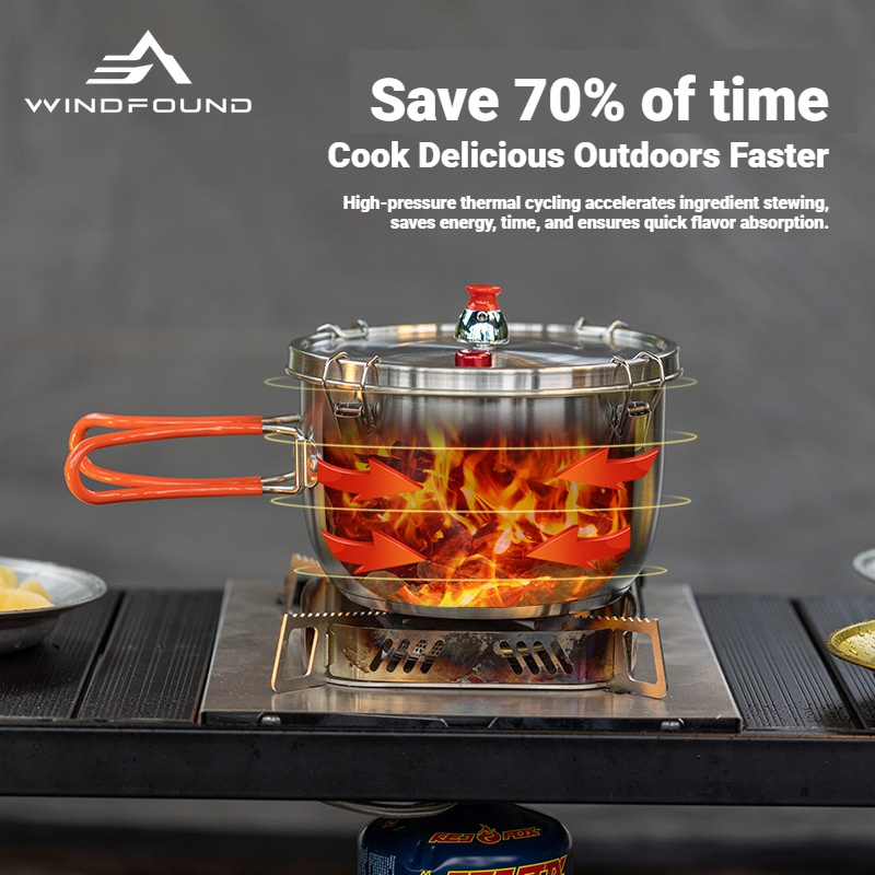 Casserole à pression en acier  - Camping Hiking Cooking avis et prix