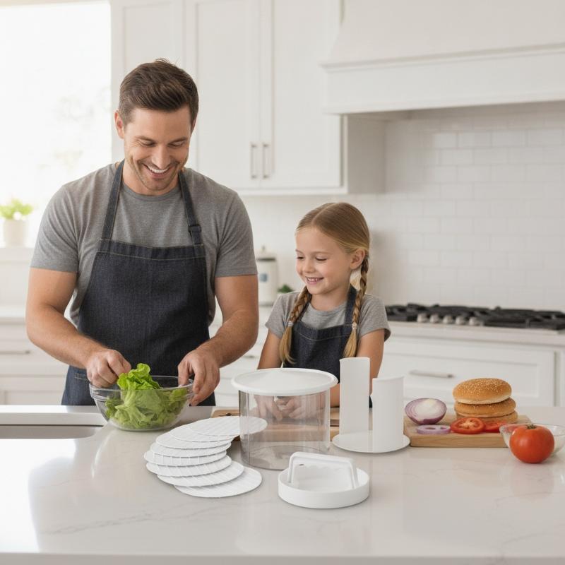 Presse à hamburgers multicouch - Camping Cooking Container avis et prix