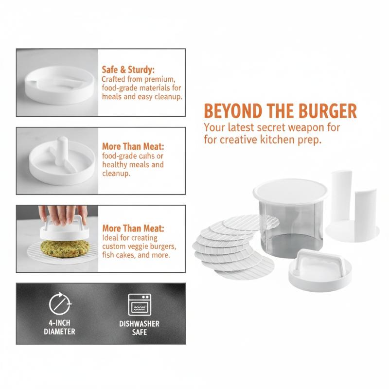 Presse à hamburgers multicouch - Camping Cooking Container avis et prix
